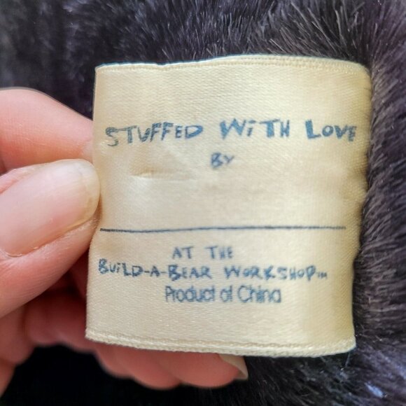 1997 Vintage Build A Bear Retired Black Grizzly Bear Blank Canvas Great Cond - Picture 5 of 7